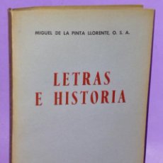Libros de segunda mano: LETRAS E HISTORIA.. Lote 53027577
