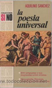 Libros de segunda mano: La poes&iacute;a universal - Aquilino S&aacute;nchez - Foto 1