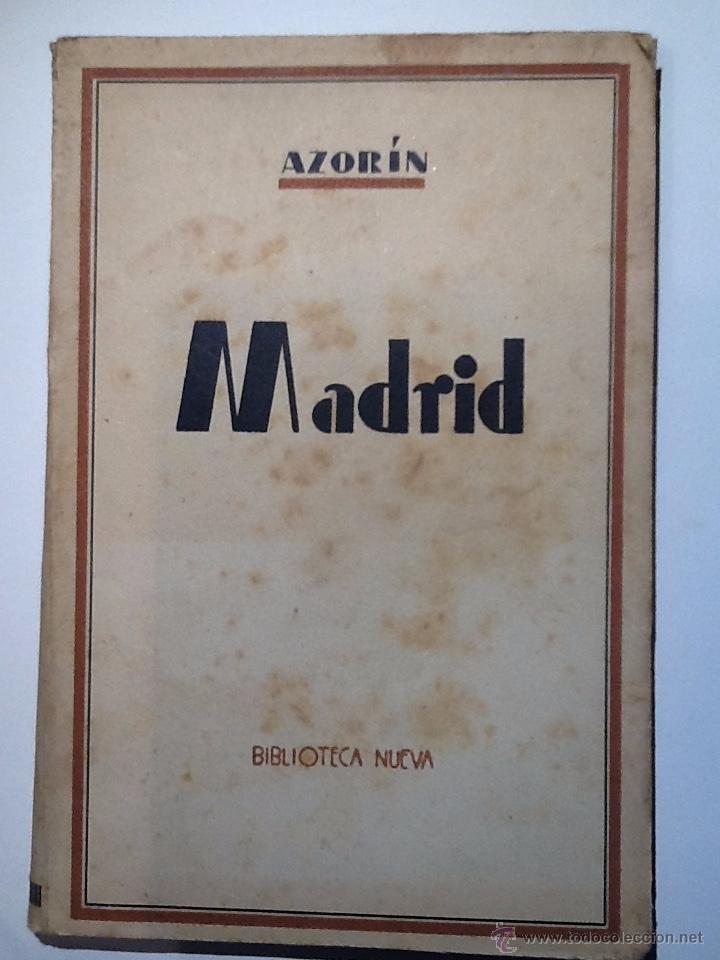 Libros de segunda mano: Madrid. 1941. Azorin. BIBLIOTECA NUEVA PRIMERA EDICION - Foto 1