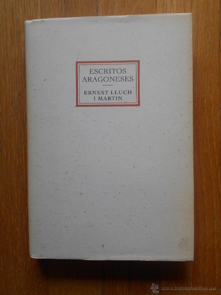 Libros de segunda mano: ESCRITOS ARAGONESES, Ernest Lluch I Martin - Foto 1