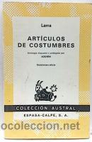 Libros de segunda mano: Art&iacute;culos de costumbres (Larra) - Foto 1