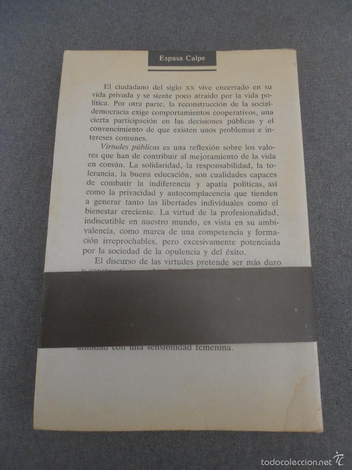 Libros de segunda mano: VIRTUDES PUBLICAS. - Foto 6