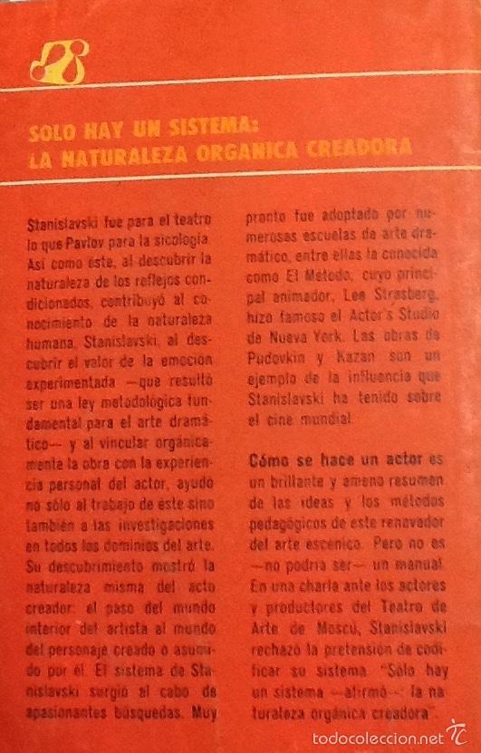 Libros de segunda mano: Como se hace un actor. Konstantin Stanislavski. - Foto 2