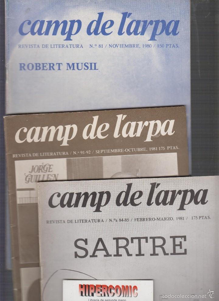 Libros de segunda mano: CAMP DE L&acute;ARPA , nueva epoca REVISTAS DE LITERATURA -LOTE DE 4 EJEMPLARES - EDITADAS: A&Ntilde;OS 70 - 80