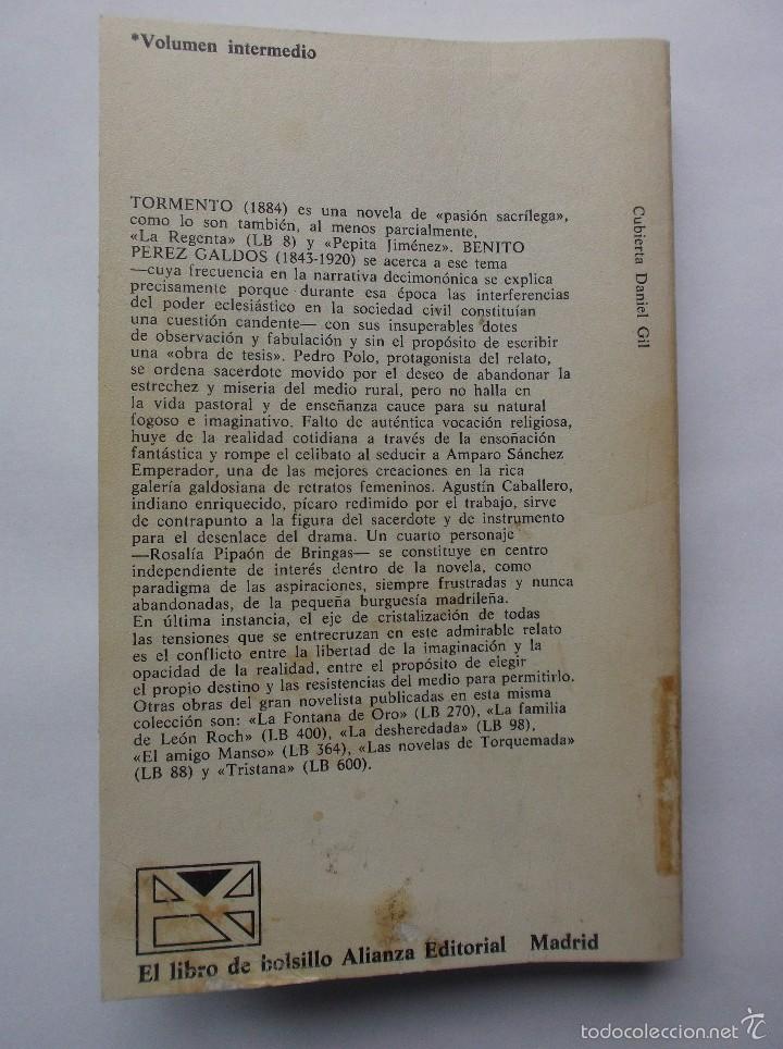 Libros de segunda mano: TORMENTO - BENITO PEREZ GALDOS - 1975. - Foto 4