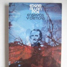 Libros de segunda mano: EDGAR ALLAN POE. ENSAYOS Y CRÍTICAS. ALIANZA BOLSILLO, 464. 1987. Lote 366619781