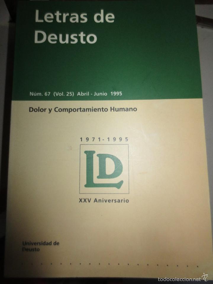 Libros de segunda mano: LETRAS DE DEUSTO N&ordm; 67 VOL 25 ABRIL-JUNIO 1995 - Foto 1