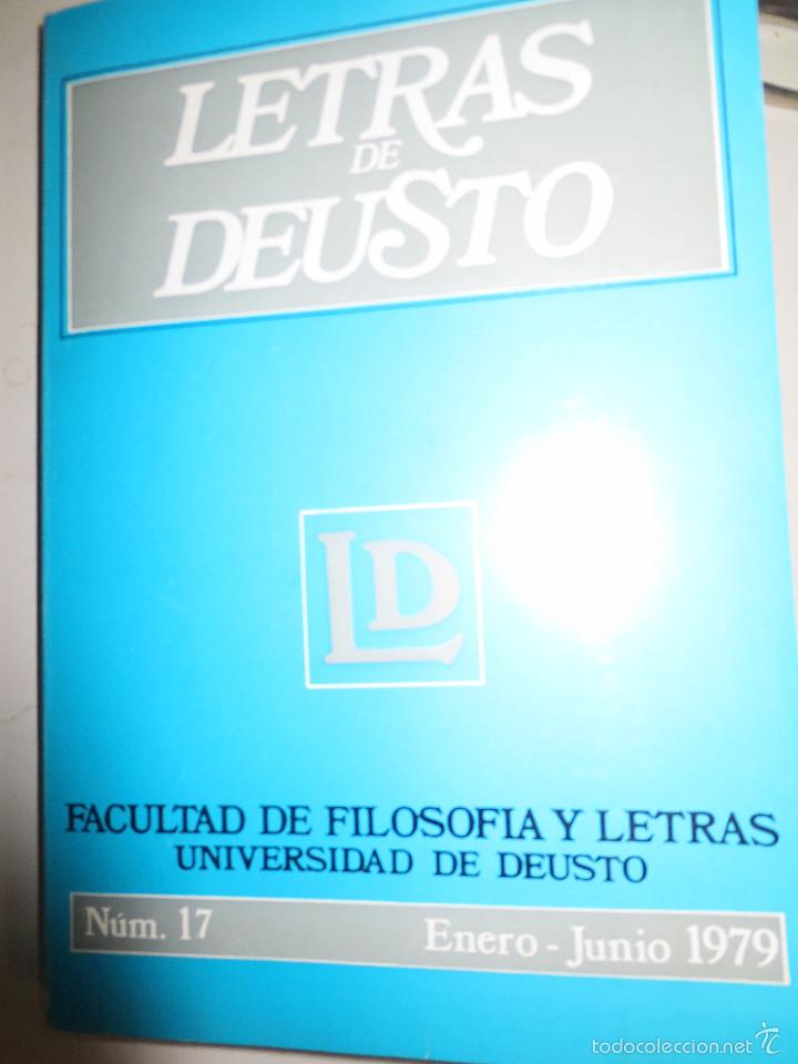 Libros de segunda mano: LETRAS DE DEUSTO N&ordm; 17  VOL 9 ENERO-JUNIO 1979 - Foto 1