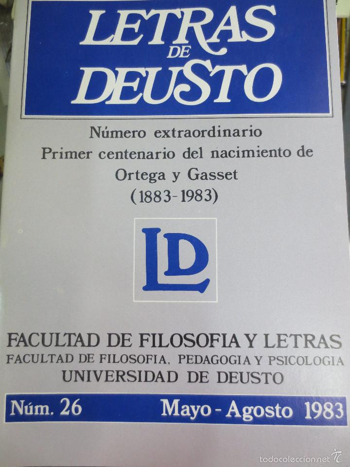 Libros de segunda mano: LETRAS DE DEUSTO N&ordm; 26  VOL13 MAYO-AGOSTO 1983 - Foto 1