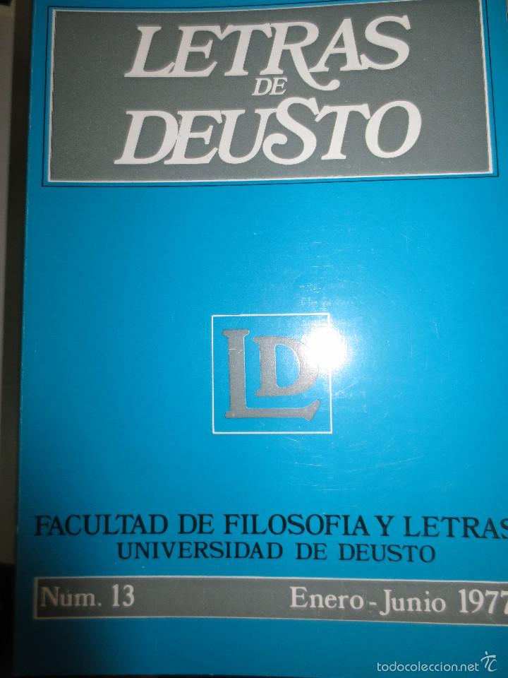 Libros de segunda mano: LETRAS DE DEUSTO N&ordm; 13  VOL 7 ENERO-JUNIO 1977 - Foto 1