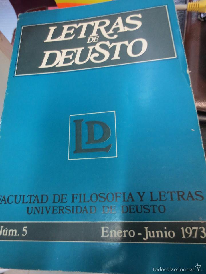 Libros de segunda mano: LETRAS DE DEUSTO N&ordm; 5 VOL 3 ENERO-JUNIO 1973 - Foto 1