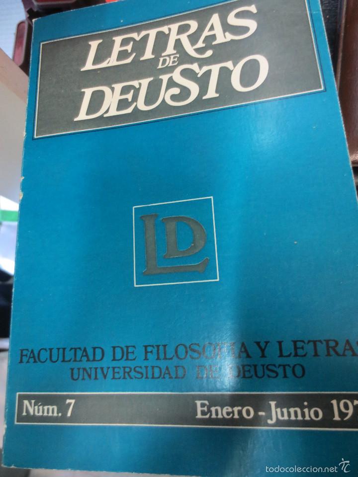 Libros de segunda mano: LETRAS DE DEUSTO N&ordm; 7 VOL 4 ENERO-JUNIO 1974 - Foto 1