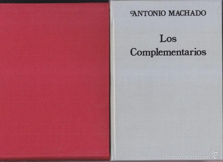 Libros de segunda mano: ANTONIO MACHADO: LOS COMPLEMENTARIOS. MADRID, TAURUS, 1972. 2 TOMOS, CON SU ESTUCHE - Foto 1