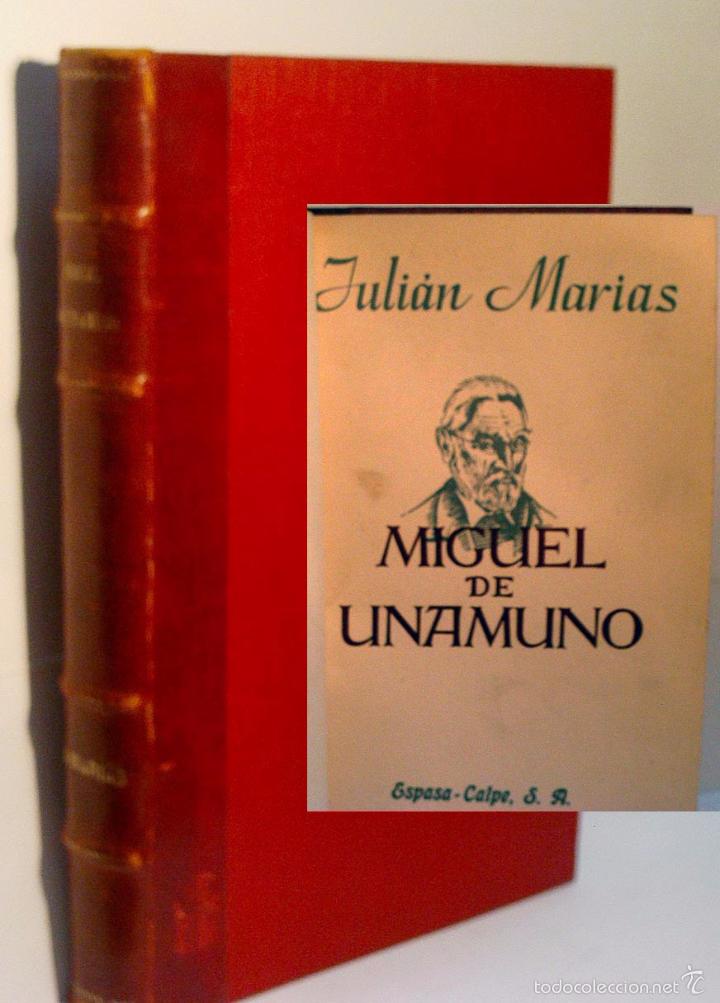 Libros de segunda mano: MIGUEL DE UNAMUNO. MAR&Iacute;AS Juli&aacute;n. 1943 - Foto 1