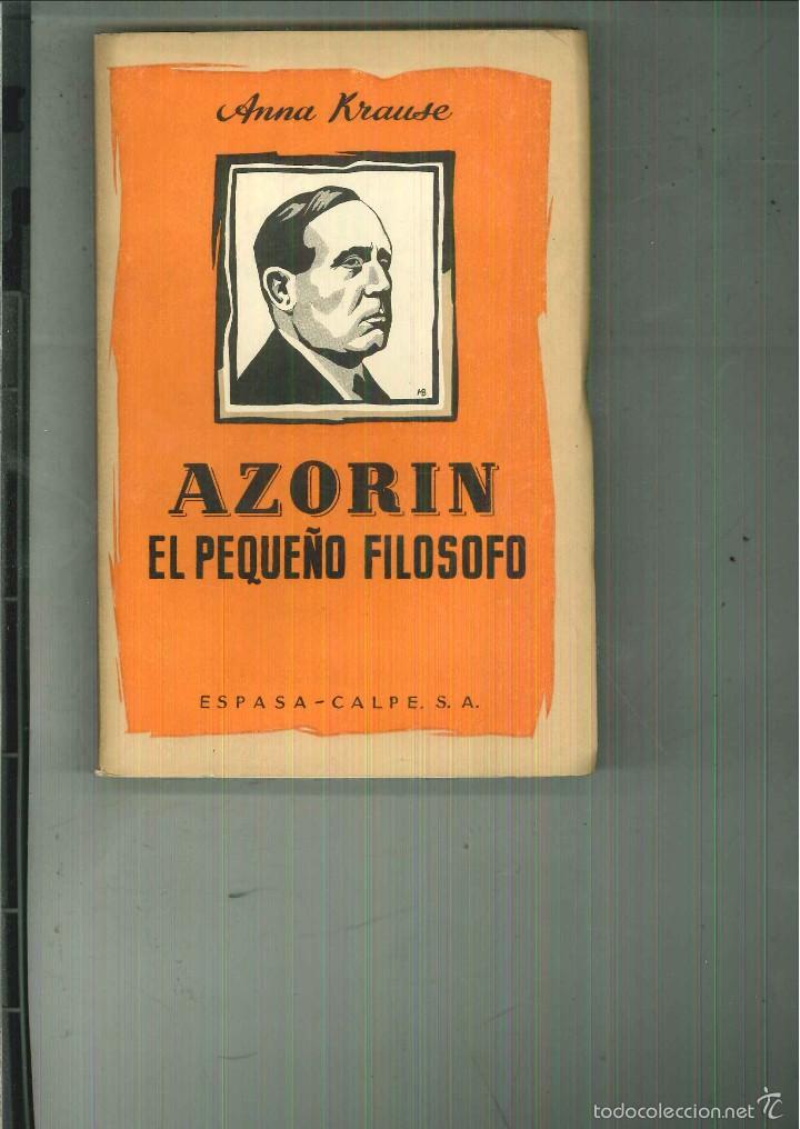 Libros de segunda mano: AZOR&Iacute;N, EL PEQUE&Ntilde;O FIL&Oacute;SOFO. Anna Krause - Foto 1