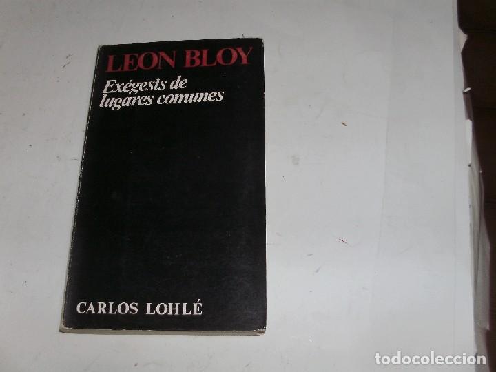 Libros de segunda mano: LEON BLOY - EX&Eacute;GESIS DE LUGARES COMUNES - - Foto 1
