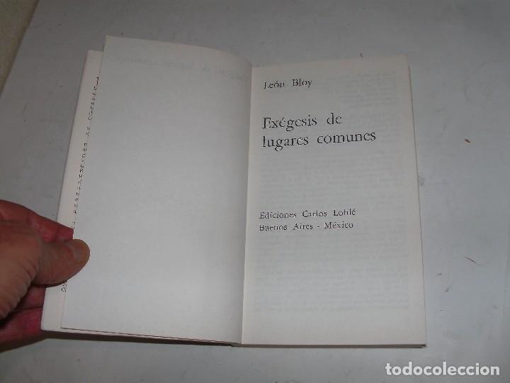 Libros de segunda mano: LEON BLOY - EX&Eacute;GESIS DE LUGARES COMUNES - - Foto 3