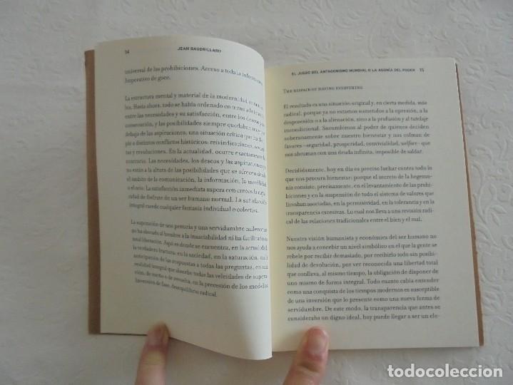 Libros de segunda mano: JEAN BAUDRILLARD. LA AGONIA DEL PODER. VER FOTOGRAFIAS ADJUNTAS. - Foto 8