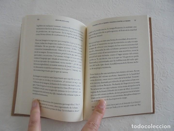 Libros de segunda mano: JEAN BAUDRILLARD. LA AGONIA DEL PODER. VER FOTOGRAFIAS ADJUNTAS. - Foto 10