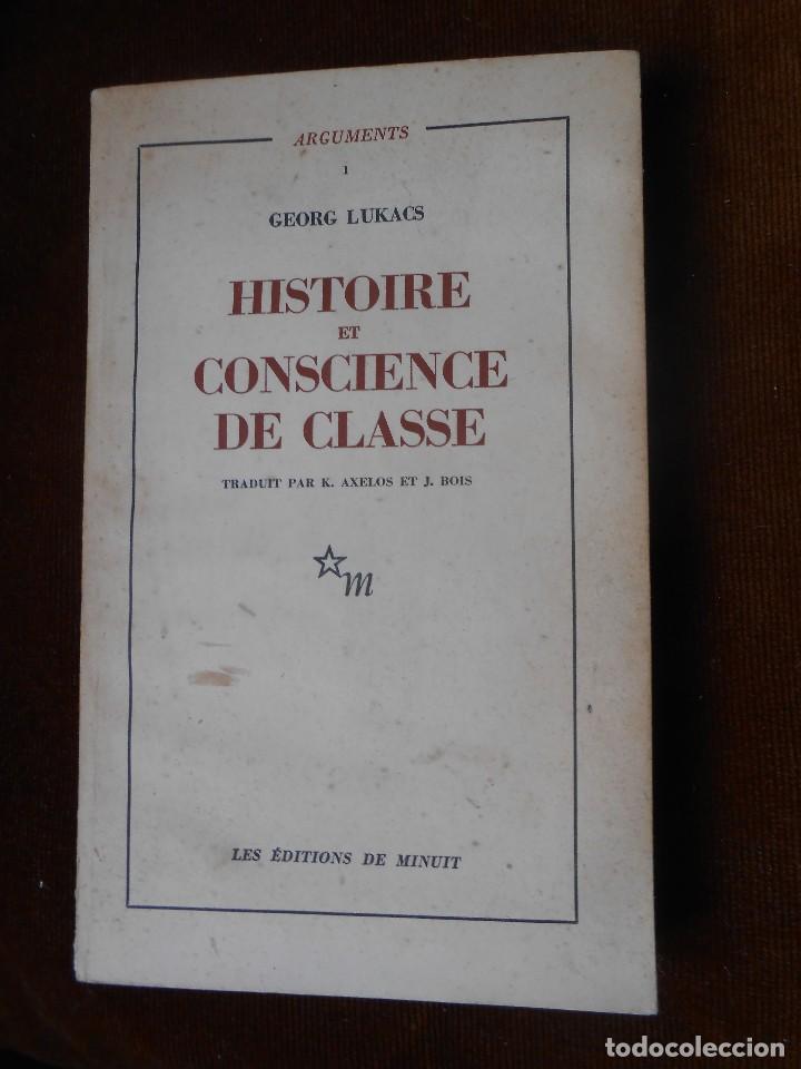 Libros de segunda mano: Histoire et Conscience de Classe -Georg Lukacs -1960 - Foto 1