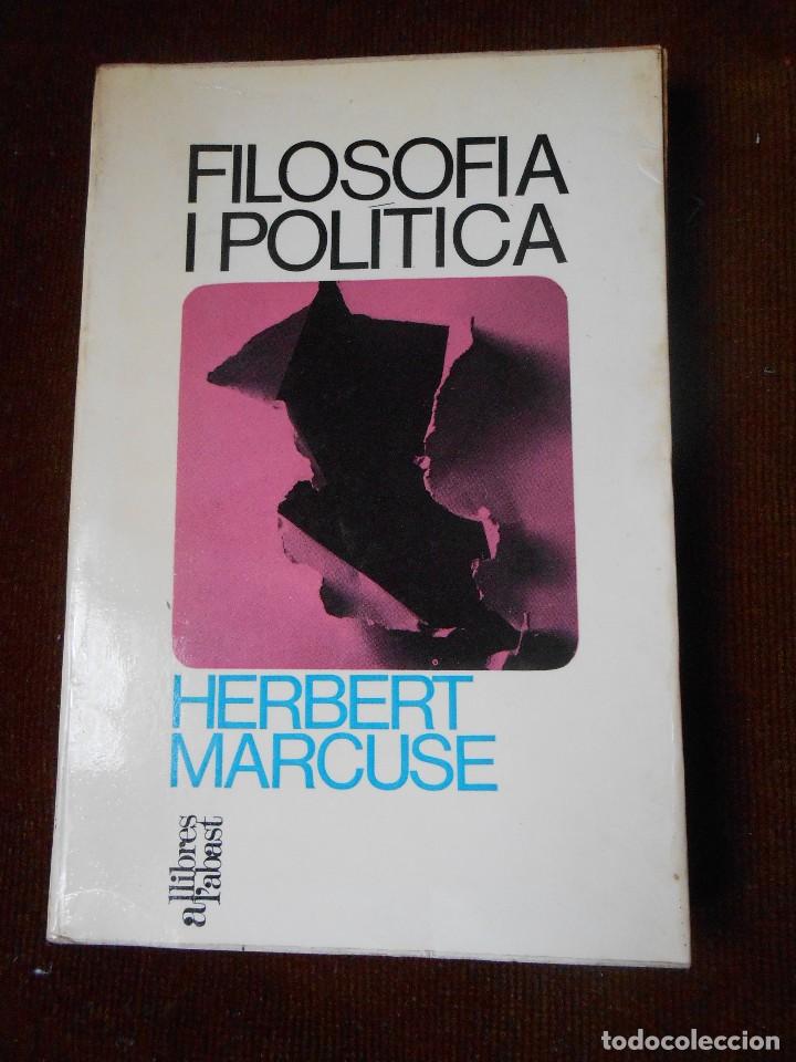 Libros de segunda mano: FILOSOFIA Y POLITICA - Herbert Marcuse - Foto 1