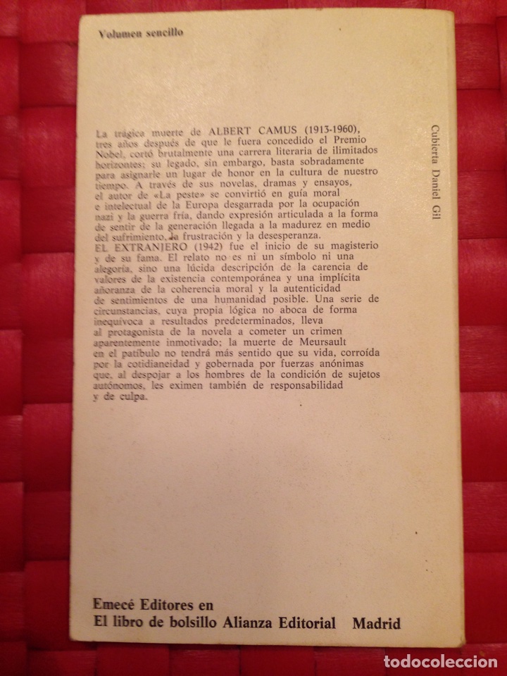 Libros de segunda mano: Libro. ALBERT CAMUS  &rdquo; El extranjero &rdquo; - Foto 2