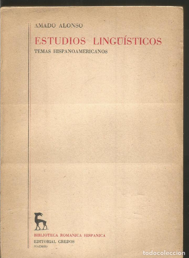 Libros de segunda mano: AMADO ALONSO. ESTUDIOS LINGUISTICOS. GREDOS - Foto 1