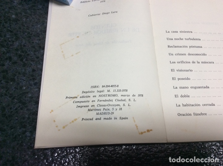 Libros de segunda mano: CUENTOS DE UN BEBEDOR DE ETER / LORRAIN JEAN -ED. NOSTROMO 1978 - Foto 2