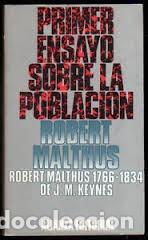 Libros de segunda mano: Primer ensayo sobre la poblacion Robert Malthus ; alianza - Foto 1