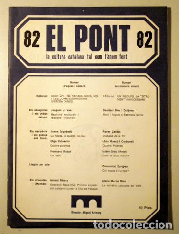 Libros de segunda mano: EL PONT. N&uacute;m 82 - Barcelona - Foto 1