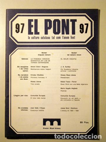 Libros de segunda mano: EL PONT. N&uacute;m 97 - Barcelona - Foto 1