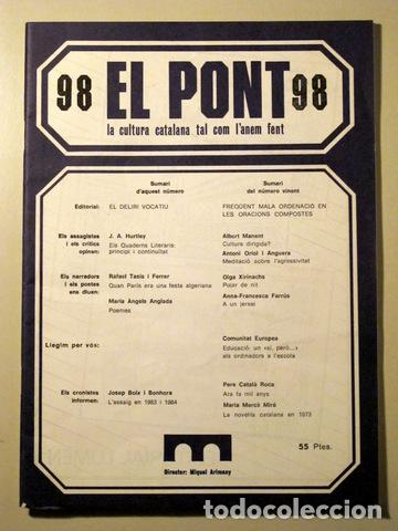 Libros de segunda mano: EL PONT. N&uacute;m 98 - Barcelona - Foto 1