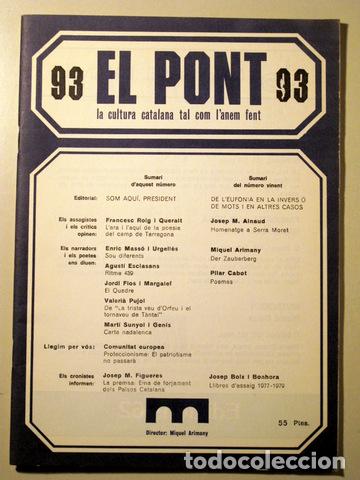 Libros de segunda mano: EL PONT. N&uacute;m 101 - Barcelona - Foto 1