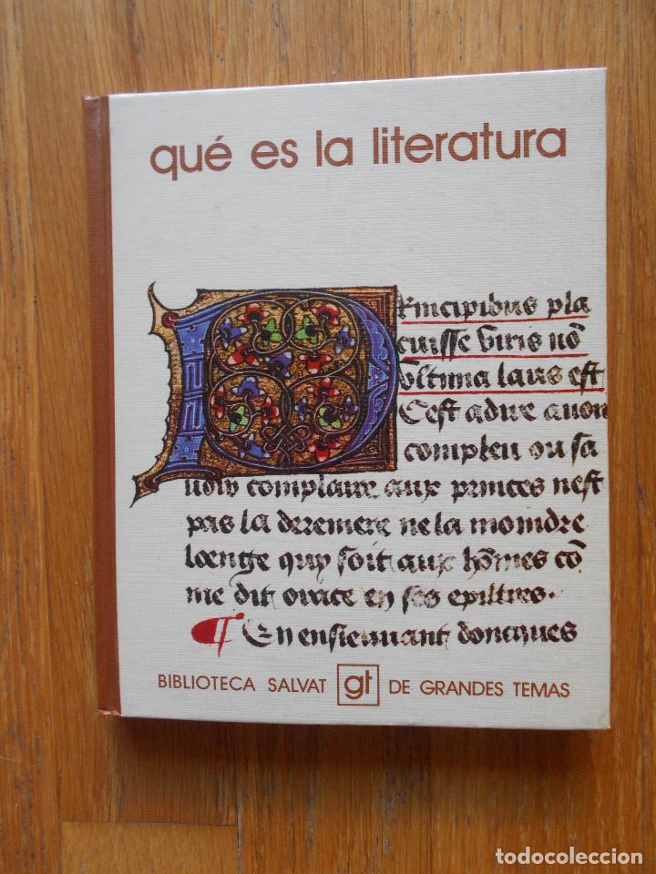 Libros de segunda mano: QUE ES LA LITERATURA, Biblioteca Salvat 1975 - Foto 1