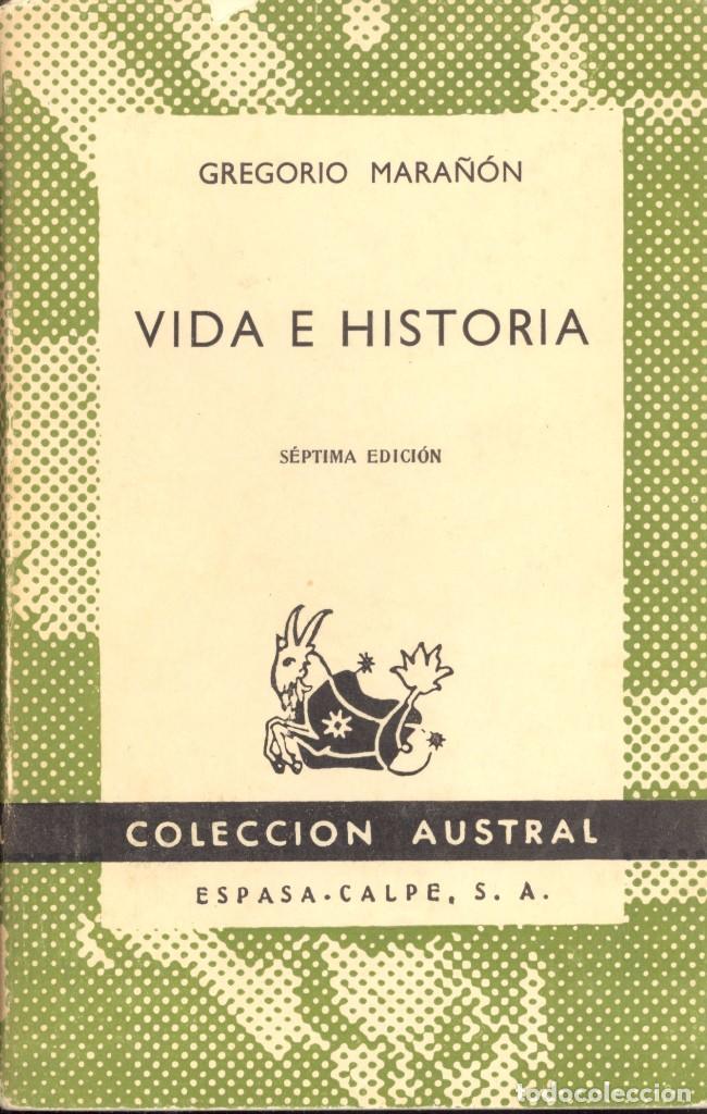 Libros de segunda mano: VIDA E HISTORIA - GREGORIO MARA&Ntilde;&Oacute;N AUSTRAL N&ordm; 185 , 1958 - Foto 1