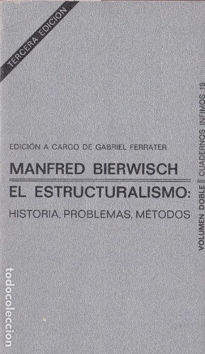Libros de segunda mano: El estructuralismo / Manfred Bierwisch - Foto 1