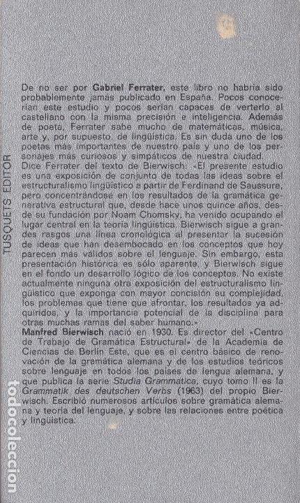 Libros de segunda mano: El estructuralismo / Manfred Bierwisch - Foto 2