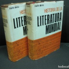 Libros de segunda mano: HISTORIA DE LA LITERATURA MUNDIAL. MARTIN ALONSO. 2 VOL. E.D.A.F. 1969