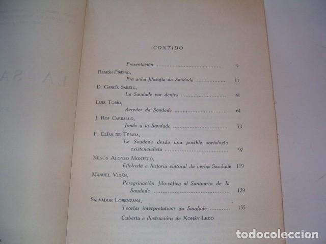 Libros de segunda mano: La Saudade. Ensayos. RM80238. - Foto 3