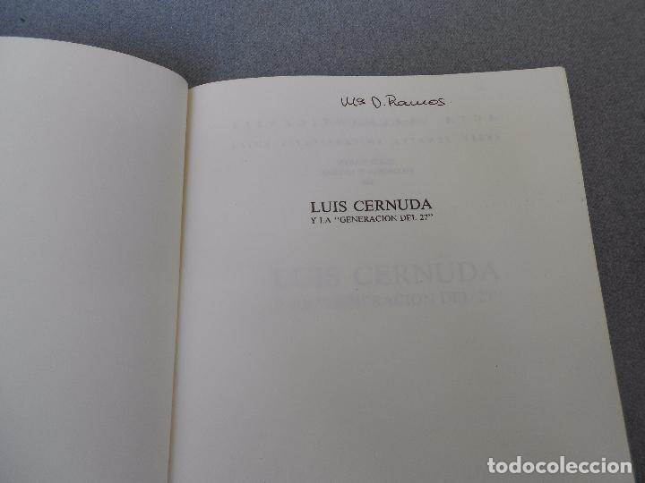 Libros de segunda mano: LUIS CERNUDA Y LA GENERACION DEL 27 - Foto 2