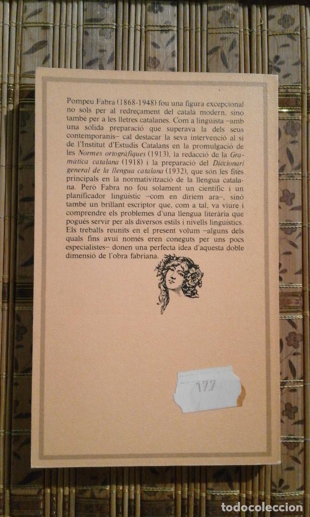 Libros de segunda mano: La llengua catalana i la seva normalitzaci&oacute; - Pompeu Fabra - Foto 2