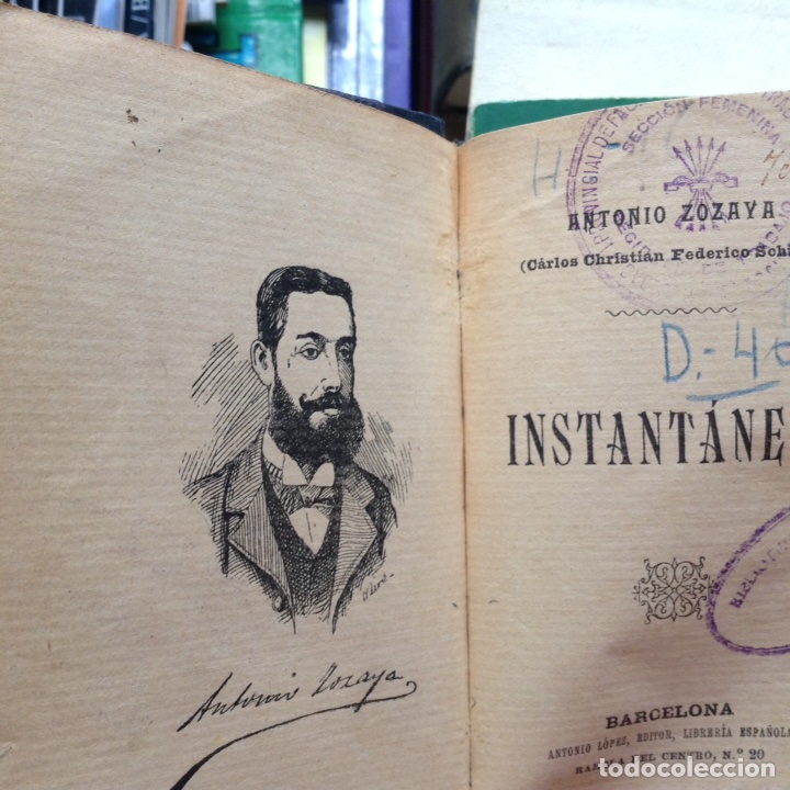 Libros de segunda mano: Instant&aacute;neas. Antonio Zozaya - Foto 2