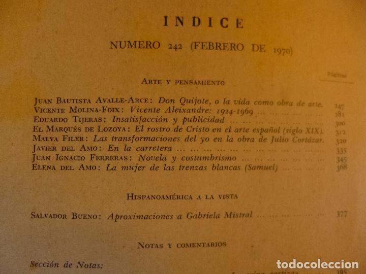 Libros de segunda mano: CUADERNOS HISPANOAMERICANOS 242 febrero1970 - Foto 2