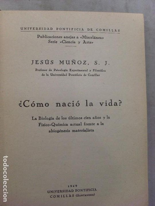 Libros de segunda mano: &iquest;C&Oacute;MO NACI&Oacute; LA VIDA? / Jes&uacute;s Mu&ntilde;oz / 1949 - Foto 2