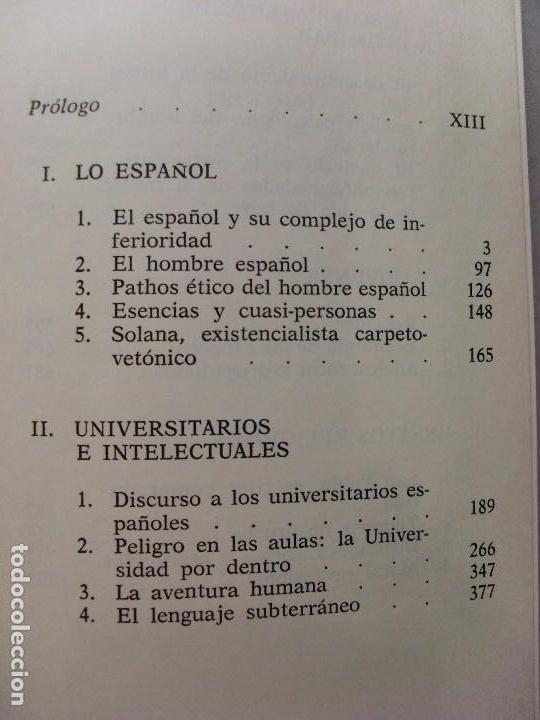 Libros de segunda mano: EL YO, EL PODER Y EL EROTISMO DE LOS ESPA&Ntilde;OLES / J.J. L&oacute;pez Ibor / 1&ordf; edici&oacute;n 1976 - Foto 2