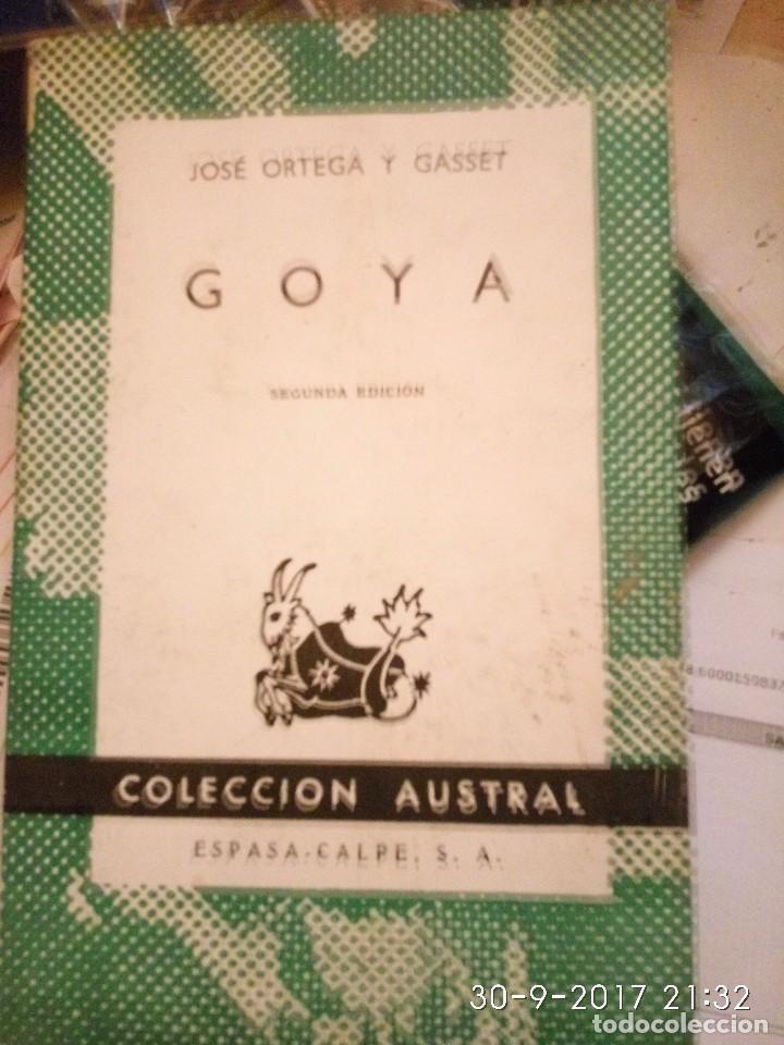 Libros de segunda mano: Jos&eacute; Ortega y Gasset - Goya - Foto 1