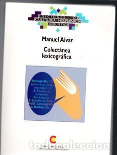 Libros de segunda mano: Manuel Alvar. Colect&aacute;nea Lexicogr&aacute;fica. - Foto 1