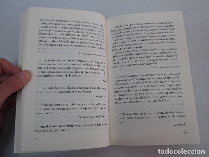 Libros de segunda mano: SOBRE EL ARTE Y EL ARTISTA. OSCAR WILDE. EDICIONES LOS CINCO ELEMENTOS. 2000. - Foto 10