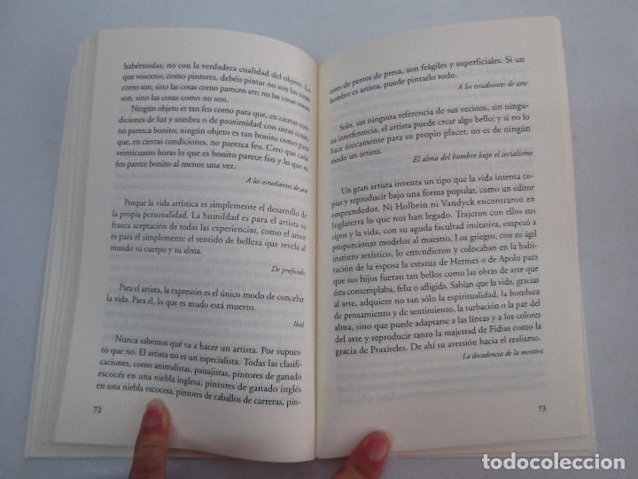 Libros de segunda mano: SOBRE EL ARTE Y EL ARTISTA. OSCAR WILDE. EDICIONES LOS CINCO ELEMENTOS. 2000. - Foto 12