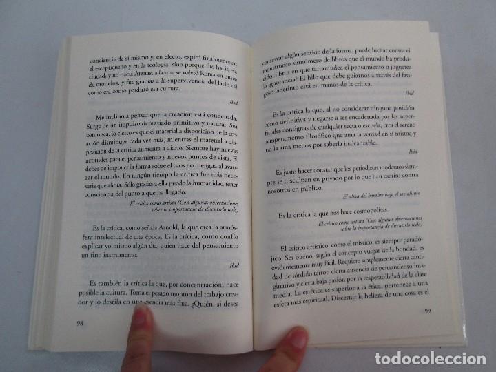 Libros de segunda mano: SOBRE EL ARTE Y EL ARTISTA. OSCAR WILDE. EDICIONES LOS CINCO ELEMENTOS. 2000. - Foto 13